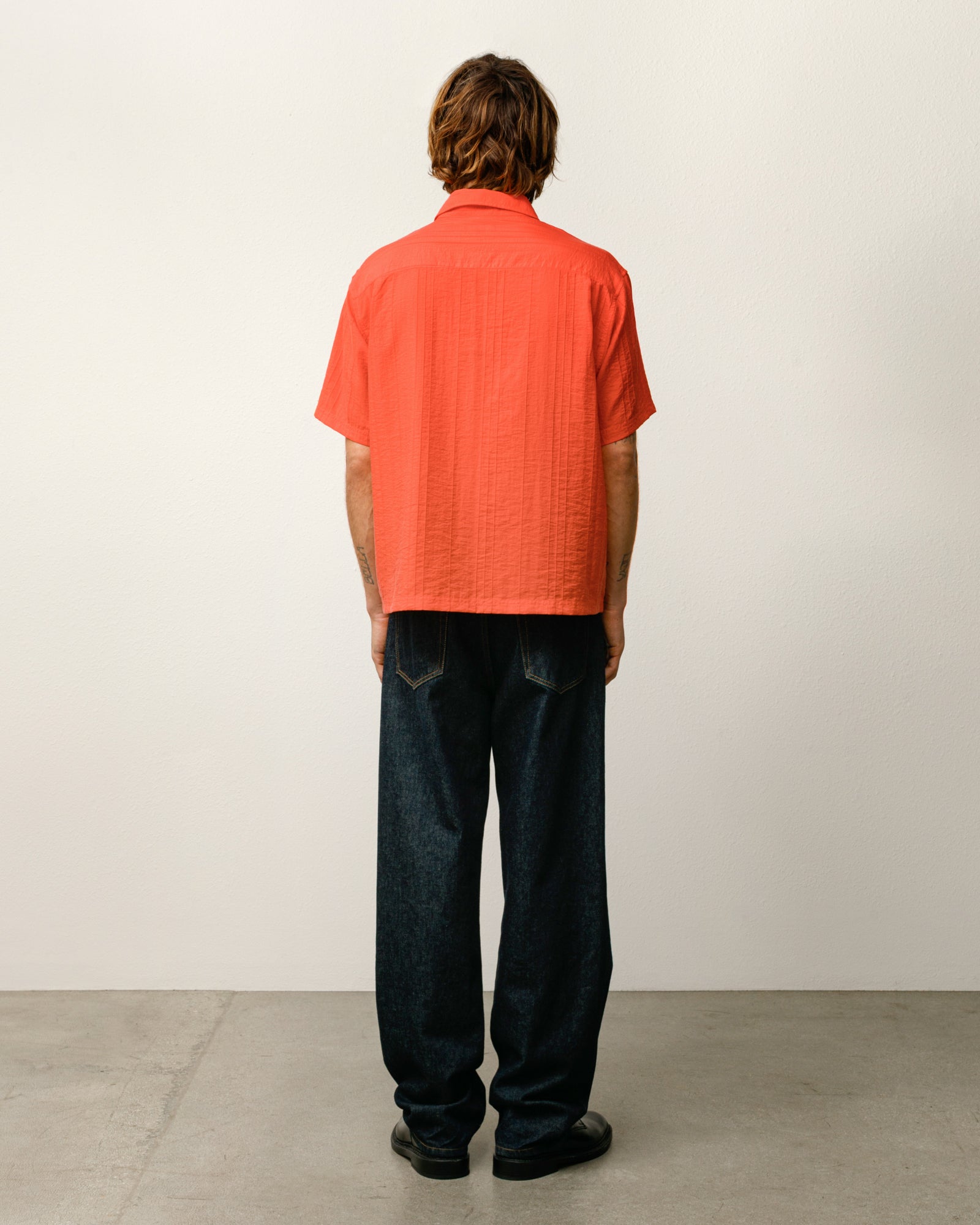 PLEATED TEXTURED SHIRT