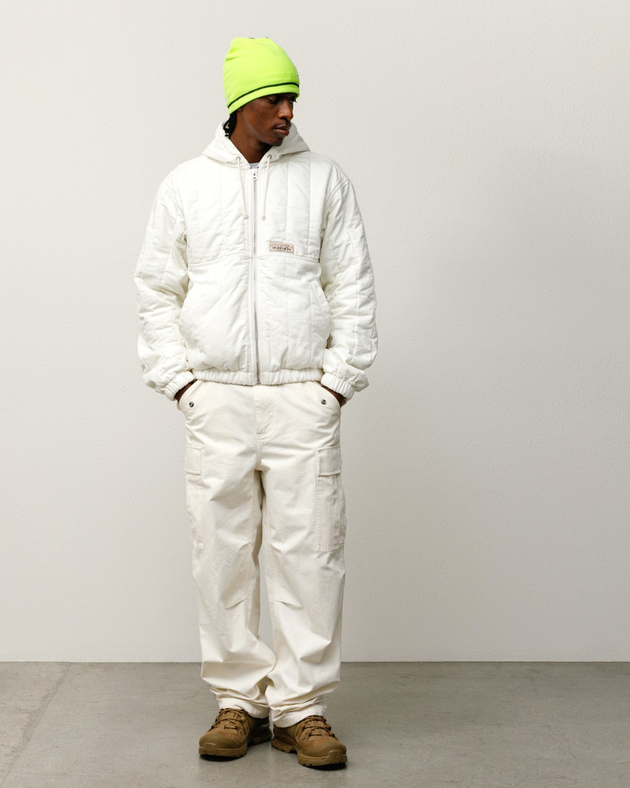 QUILTED CANVAS WORK JACKET