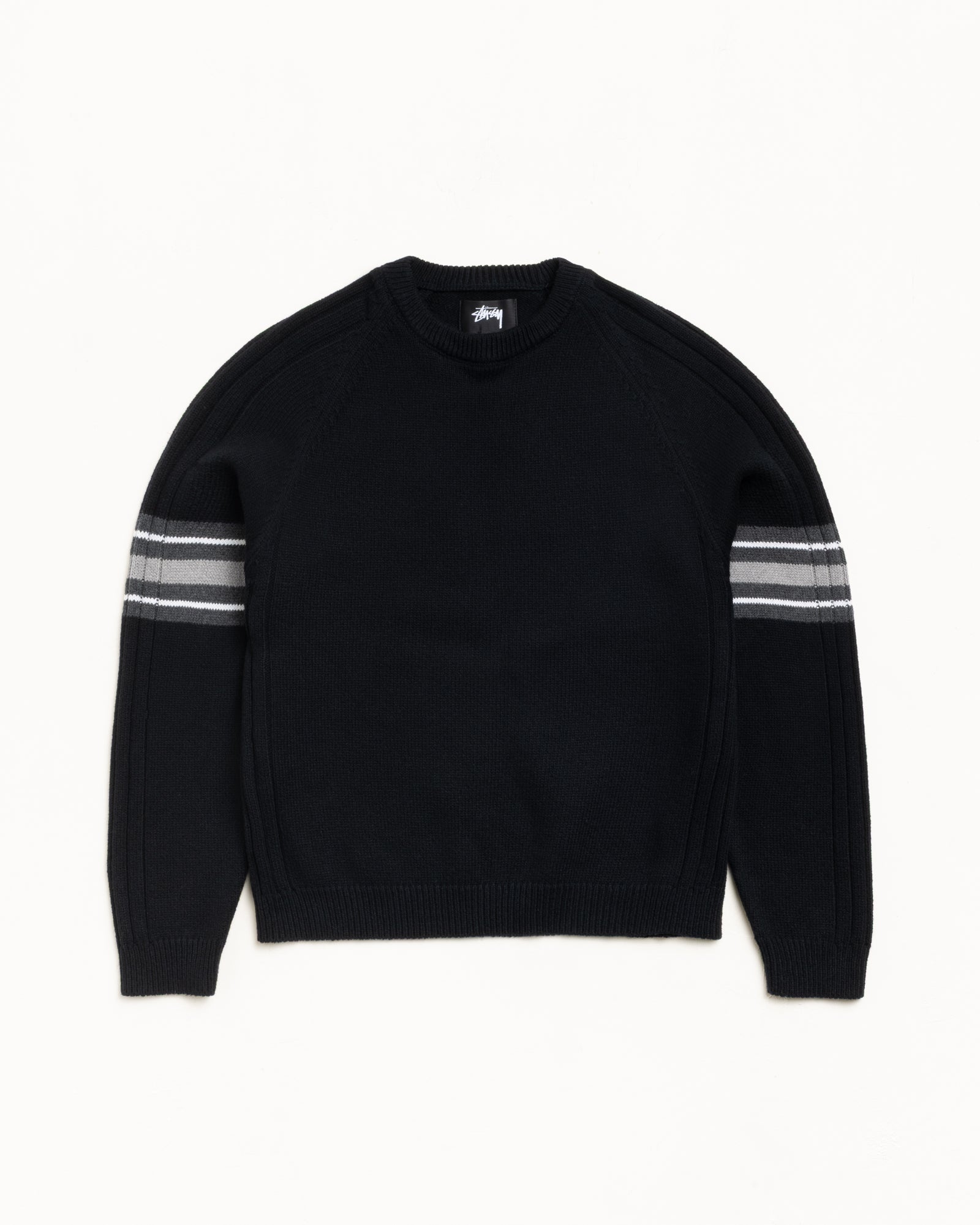 STRIPE RAGLAN CREW