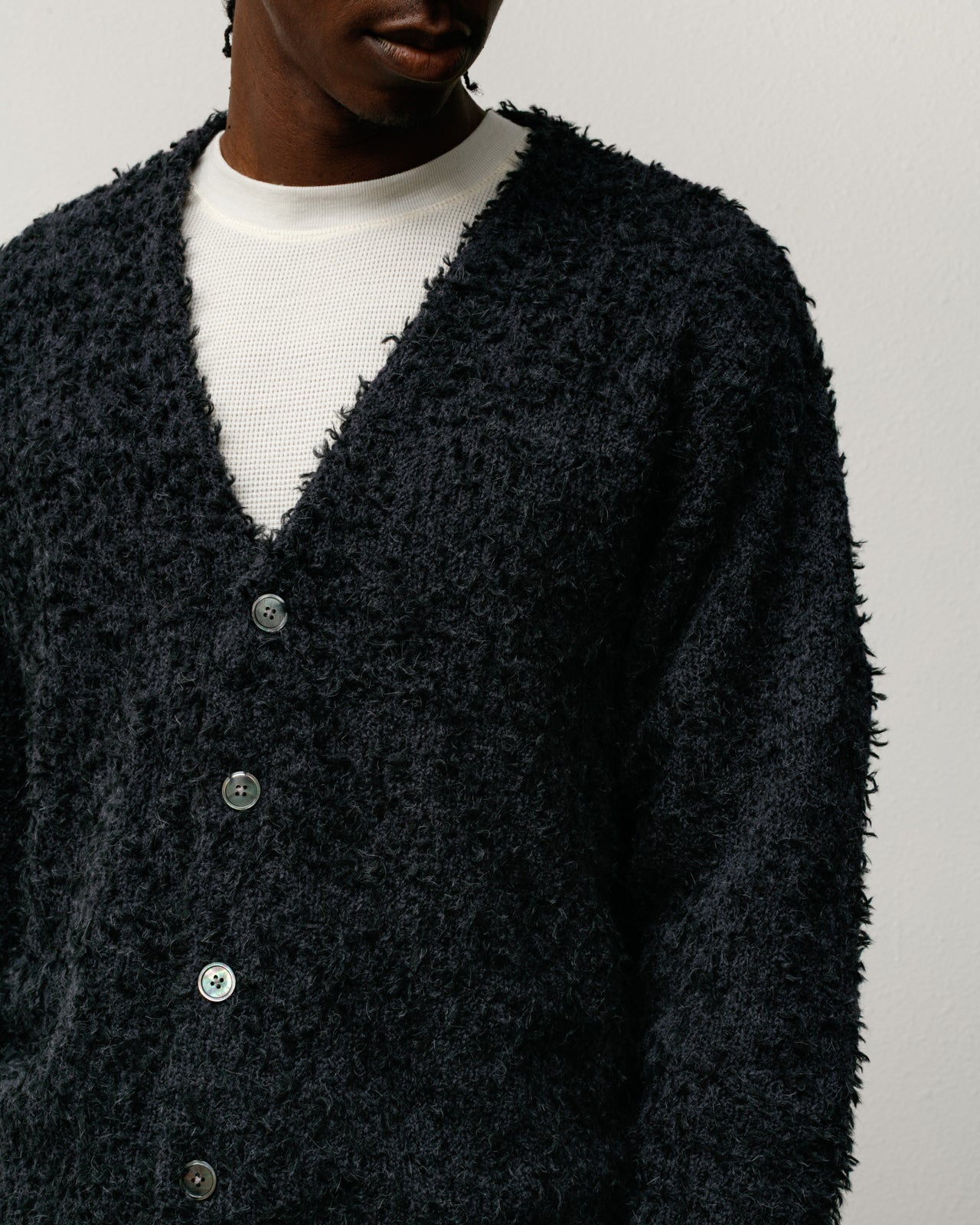 TEXTURED CARDIGAN
